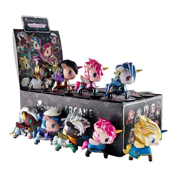 tokidoki Warrior Ambessa Unicorno from Arcane Unicorno Blacklight Chrome Series - Picture 2 of 2